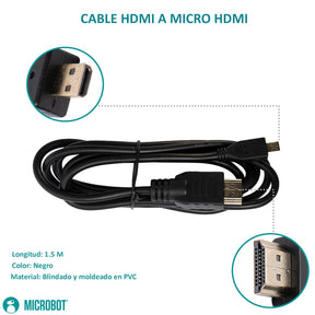 Kit Raspberry Pi 4 Case Negro SD HDMI