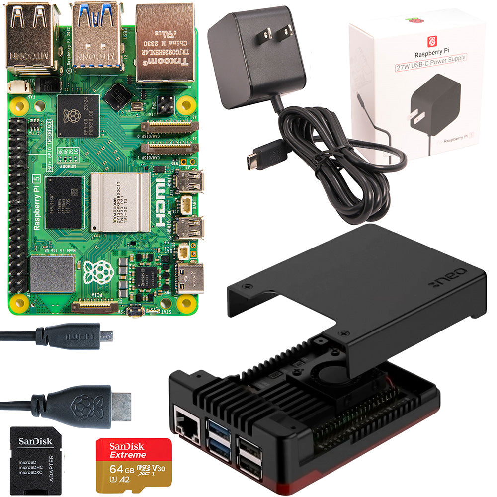 Kit Raspberry Pi 5 Argon NEO Standard (27W, SD 64GB)