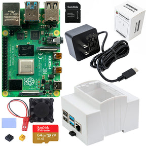 Mini PC Industrial Raspberry Pi 4 Riel DIN Gateway IoT 64GB