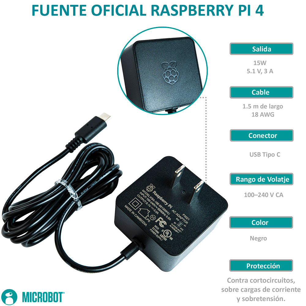 Kit Raspberry Pi 4 Flirc Aluminio - Serie Standard (Accesorios Oficiales)