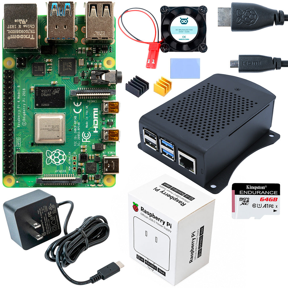 Kit Raspberry Pi 4 Aluminio PRO VESA Gen2 (SD 64GB)