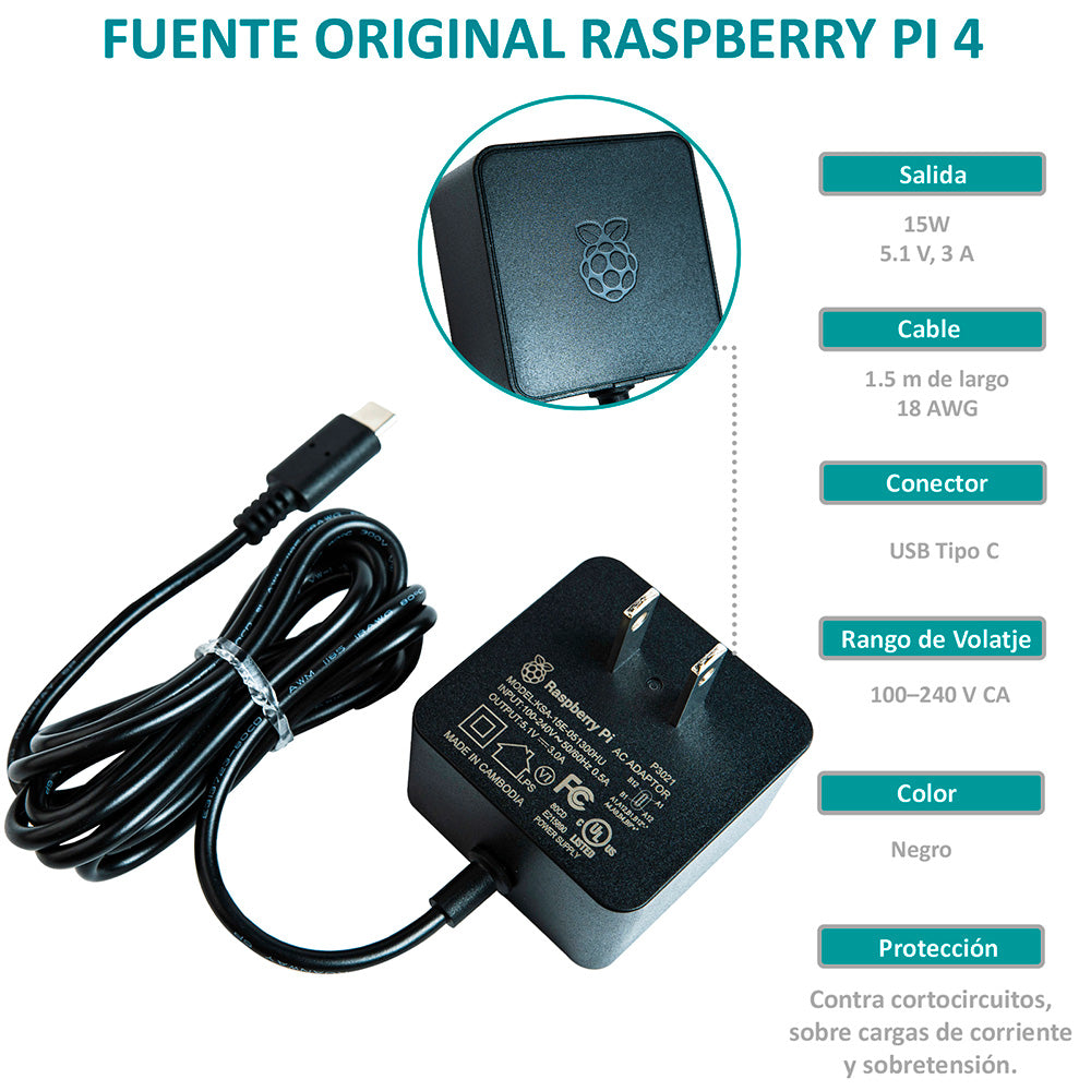 Kit Raspberry Pi 4 Aluminio PRO VESA Gen2 (SD 64GB)