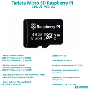 Kit Raspberry Pi 5 Flirc Aluminio - Serie Standard (27W, SD 64GB)