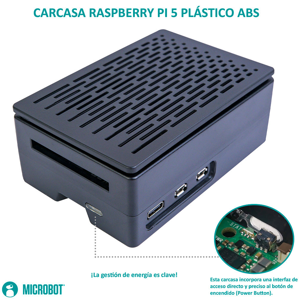 Kit Raspberry Pi 5 Esencial Active Cooler (Fuente 27W)