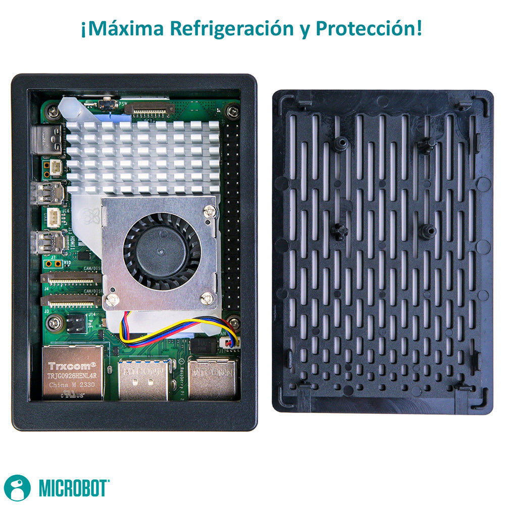 Kit Raspberry Pi 5 Esencial Active Cooler (Fuente 27W)