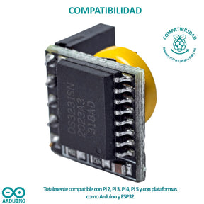 Módulo RTC DS3231 compatible con Raspberry Pi (Pi 2 a Pi 5), Arduino y ESP32.