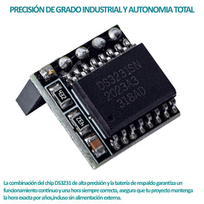 Módulo RTC DS3231 Reloj Tiempo Real con Batería para Raspberry Pi
