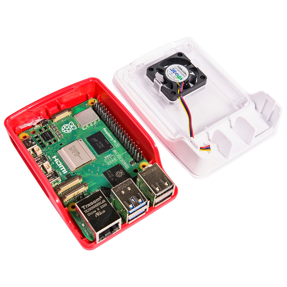 Carcasa Oficial Raspberry Pi 5 (Case) con Ventilador PWM