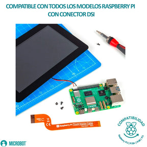Raspberry Pi Touch Display 2 - Pantalla Oficial 7" HD (720x1280)