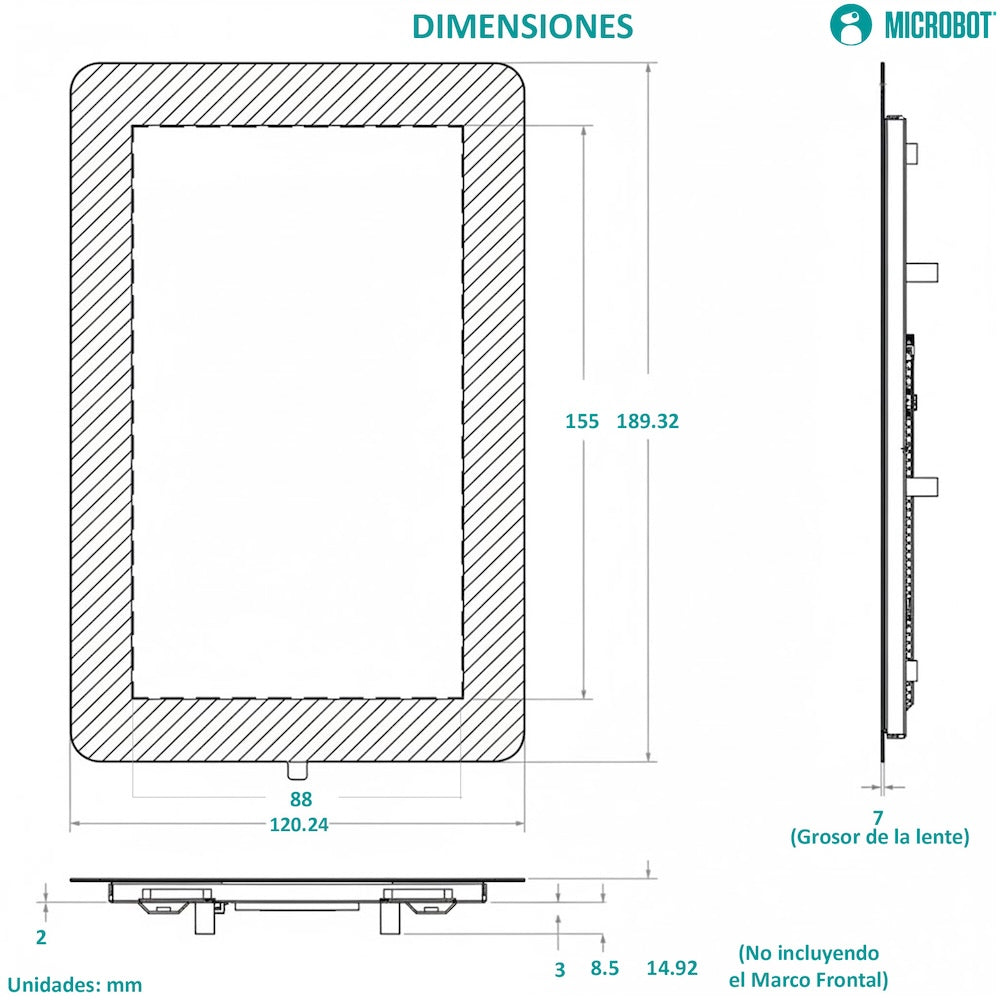 Raspberry Pi Touch Display 2 - Pantalla Oficial 7" HD (720x1280)