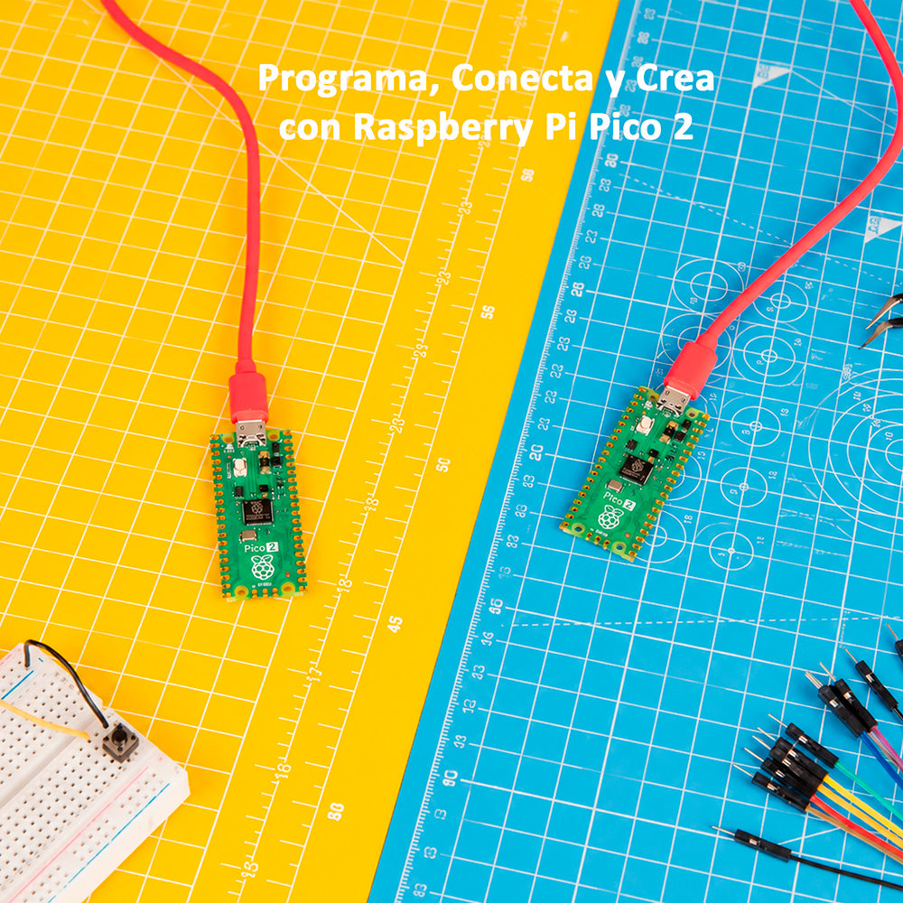 Kit Raspberry Pi Pico 2 RP2350 Header Soldado Cable Oficial