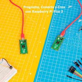 Kit Raspberry Pi Pico 2 RP2350 Header Soldado Cable Oficial