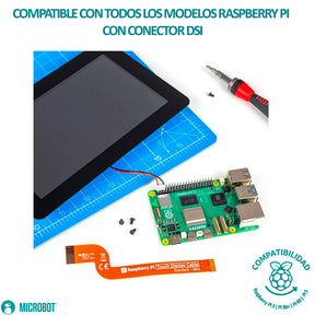 Pantalla Táctil 5 Pulgadas Raspberry Pi Touch 2 HMI DSI Portrait