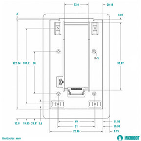 Pantalla Táctil 5 Pulgadas Raspberry Pi Touch 2 HMI DSI Portrait