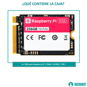 SSD NVMe Oficial Raspberry Pi M.2 2230 PCIe para Pi 5 y CM5