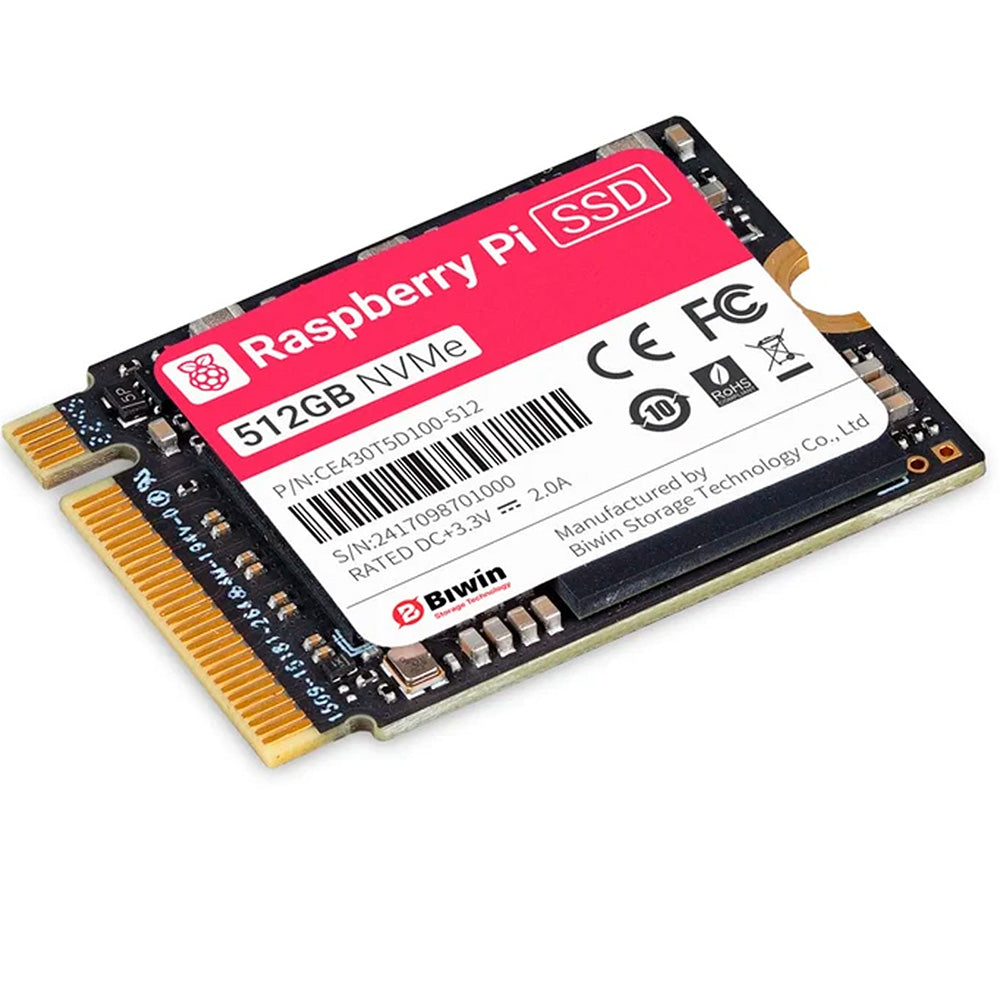 SSD NVMe Oficial Raspberry Pi M.2 2230 PCIe para Pi 5 y CM5