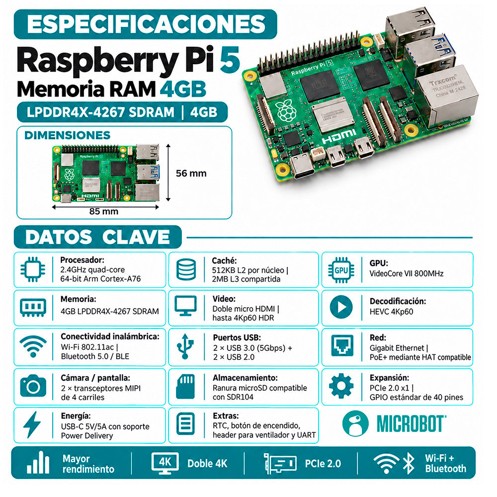 Raspberry Pi 5 - 4GB RAM