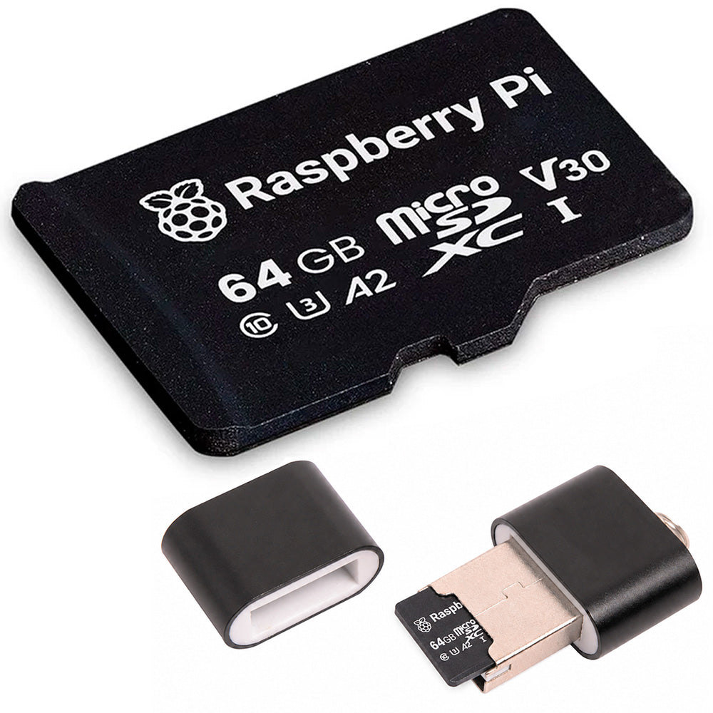 Micro SD Oficial Raspberry Pi Clase 10 A2 V30 (con Raspberry Pi OS)