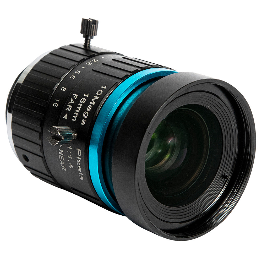 Lente Telephoto 16mm 10MP C-Mount para Raspberry Pi HQ Camera