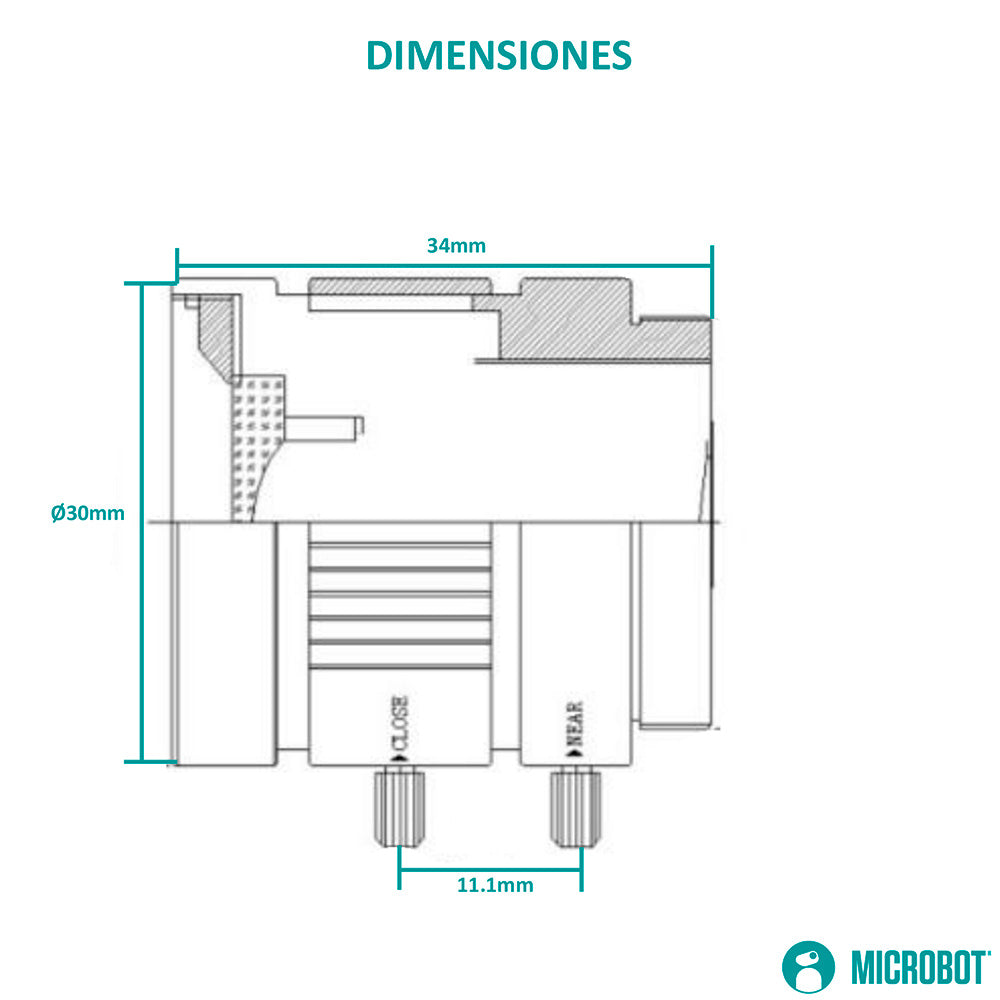 Lente 6mm CS-Mount F1.2 para Cámara HQ Raspberry Pi IMX477