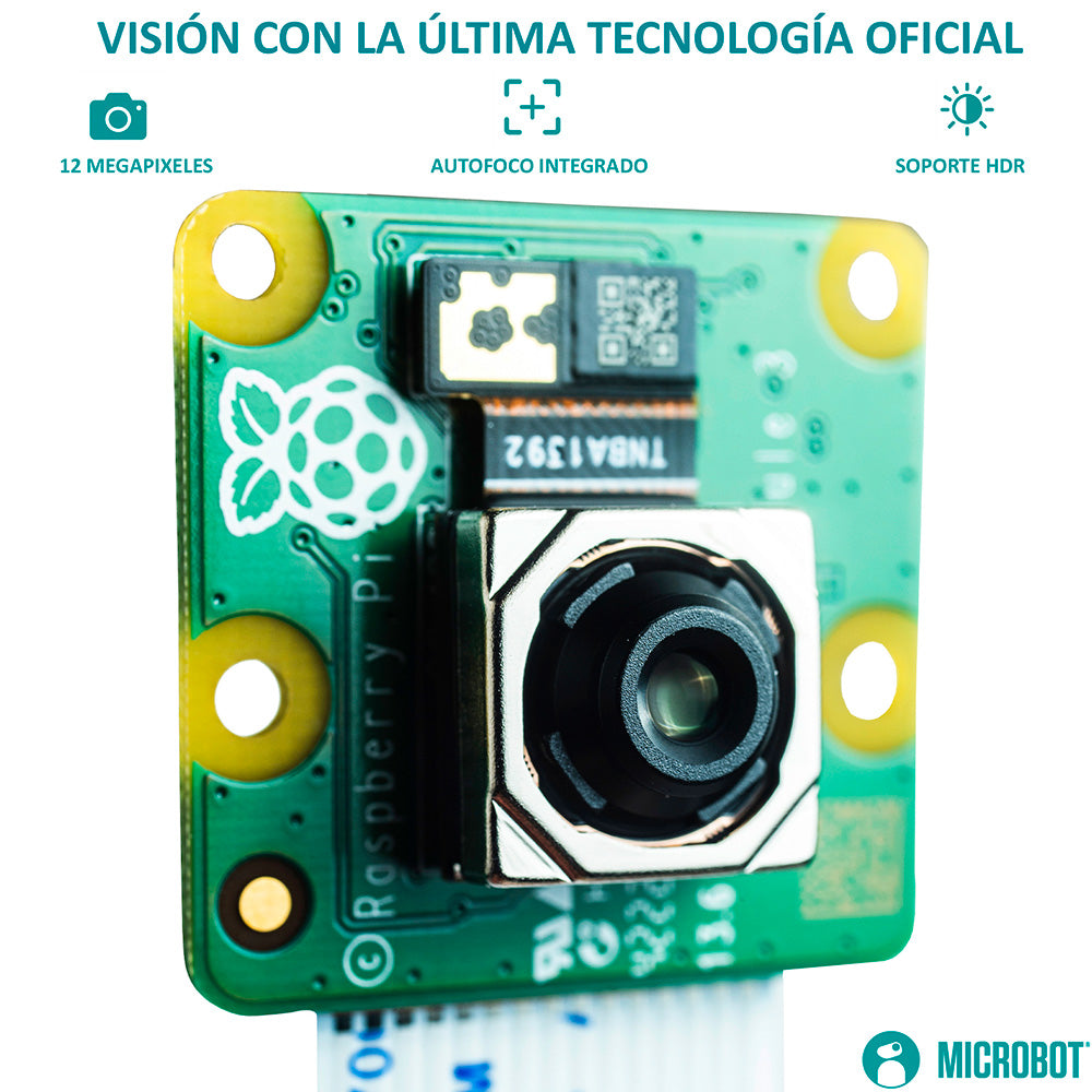 Cámara Raspberry Pi Module 3 12MP Autofocus IMX708