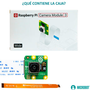 Cámara Raspberry Pi Module 3 Wide 12MP Autofocus IMX708