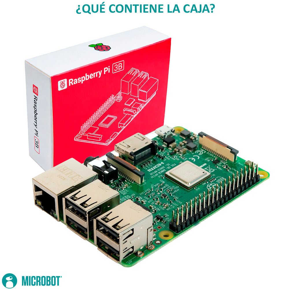 Raspberry Pi 3 Modelo B 1GB BCM2837 WiFi Bluetooth GPIO 40