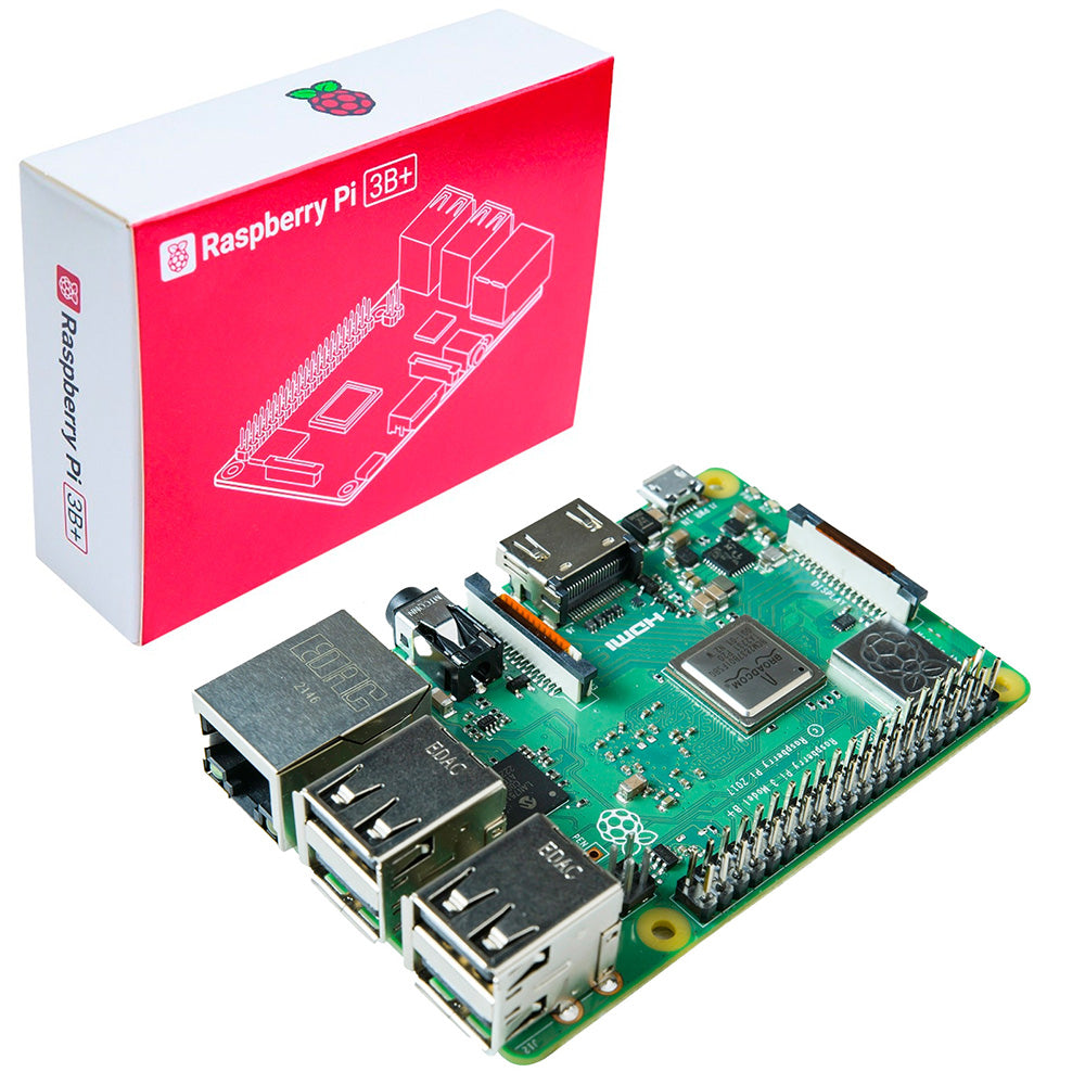 Tarjeta Raspberry Pi 3 B+ Oficial | WiFi Dual Band | Bluetooth 4.2 | PoE Ready