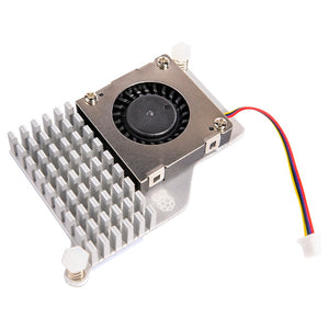 Disipador Activo Oficial Raspberry Pi 5 Ventilador PWM Aluminio