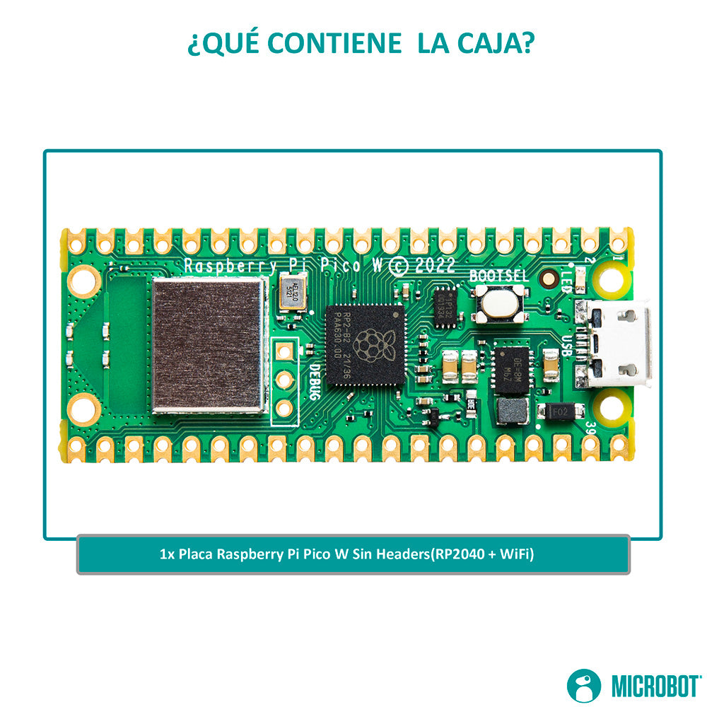 Raspberry Pi Pico W RP2040 WiFi Original Sin Headers