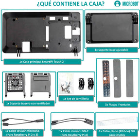 Carcasa SmartiPi Touch 2 Display 7" Raspberry Pi 3 y 4