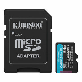 Memoria MicroSD Kingston Canvas Go Plus - Clase 10 A2 Original (Para Raspberry Pi / Android)