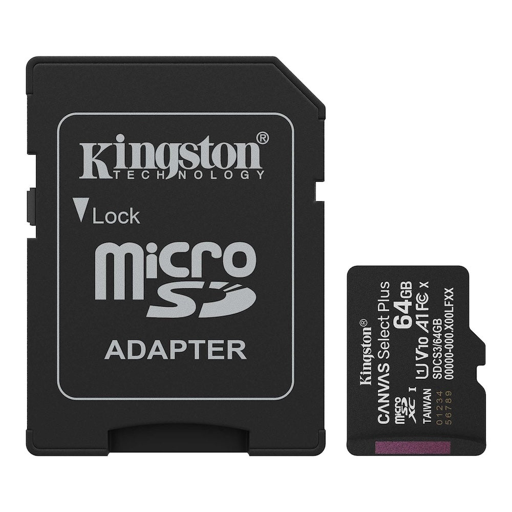 Memoria MicroSD Kingston Canvas Select Plus - Clase 10 A1 Original (Para Raspberry Pi / Android)