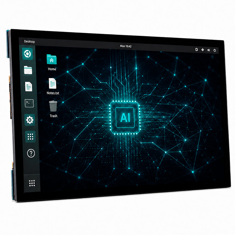 Pantalla HMI Táctil 10.1 Pulgadas HDMI Capacitiva 1024x600 IPS Raspberry Pi