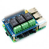 Módulo Relevador 3 Canales 5A Optoacoplado para Raspberry Pi