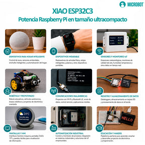 Módulo Wi-Fi BLE Seeed Studio XIAO ESP32-C3 RISC-V IoT