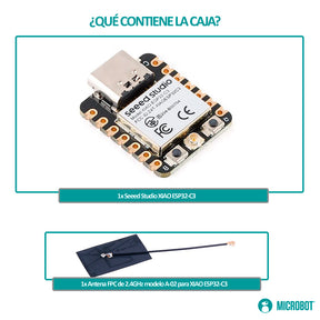 Módulo Wi-Fi BLE Seeed Studio XIAO ESP32-C3 RISC-V IoT
