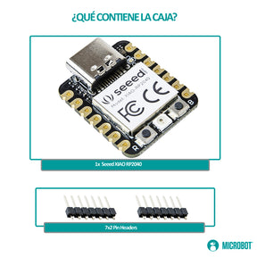 Microcontrolador Seeed Studio XIAO RP2040 2MB Flash USB-C