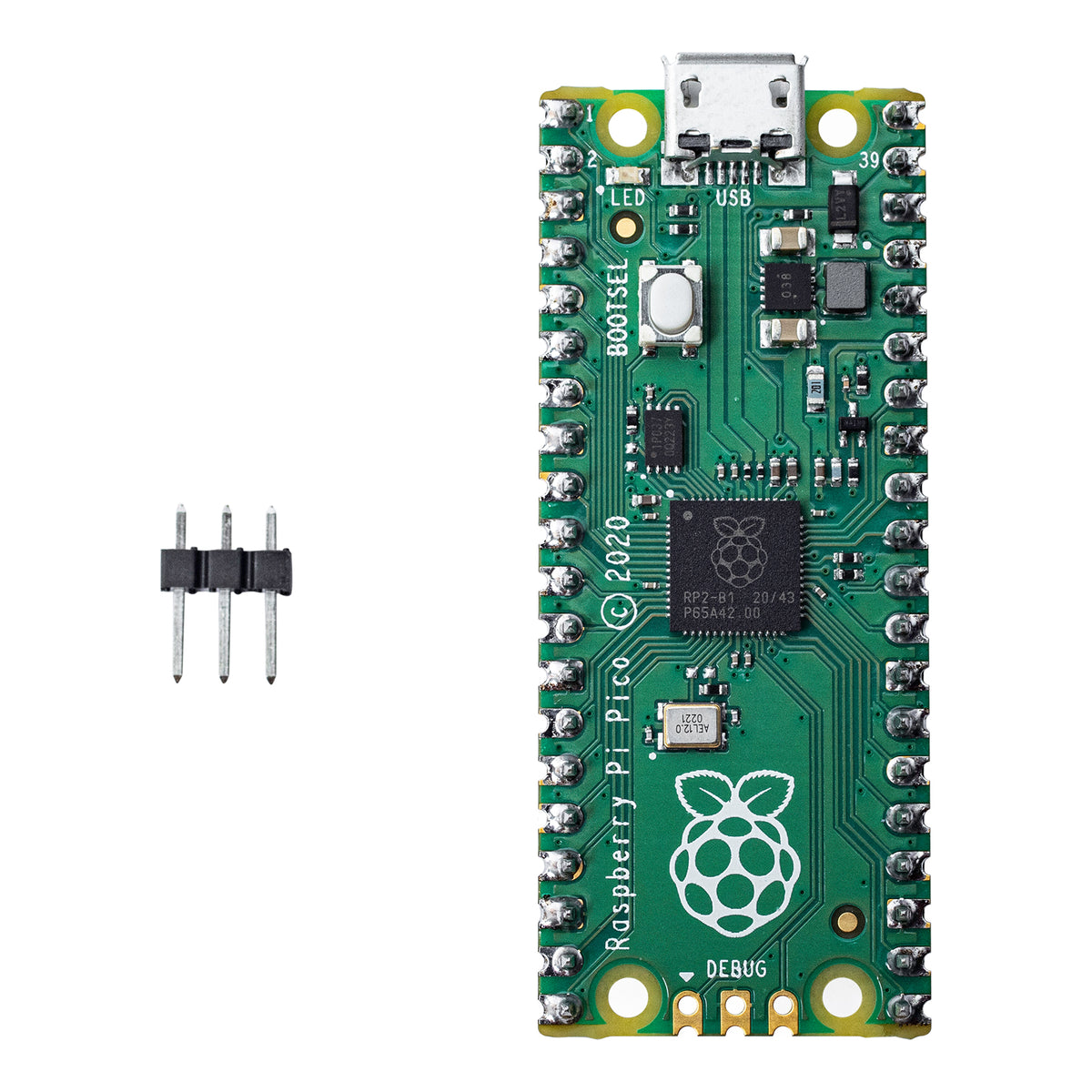 Raspberry Pi Pico Headers Microcontrolador Rp2040 Arm Kit – Microbot México
