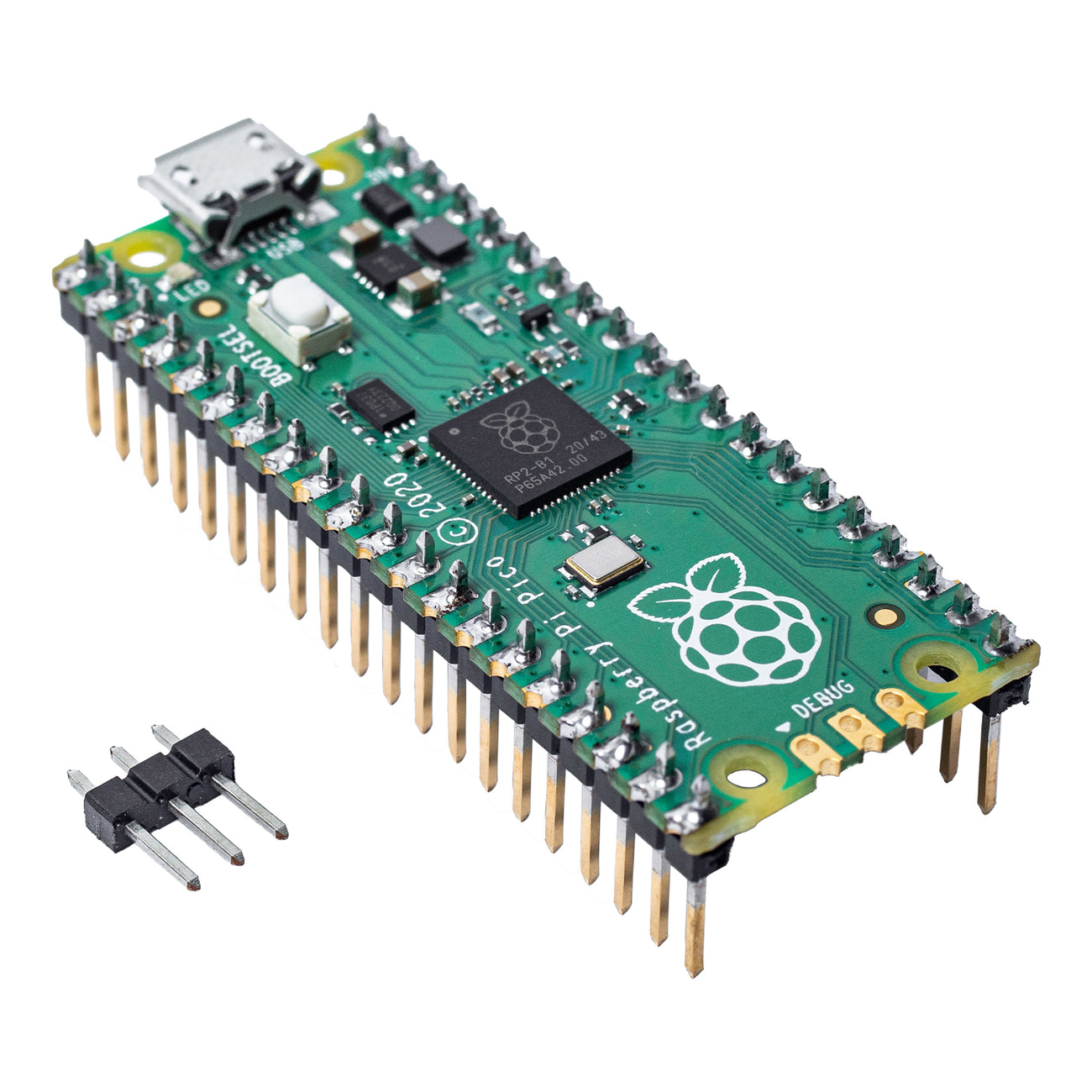 Raspberry Pi Pico Headers Microcontrolador Rp2040 Arm Kit Microbot México 5254