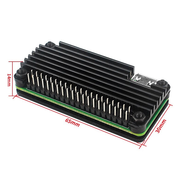 Case Carcasa Raspberry Pi Zero 2 W Disipador Aluminio Header – Microbot ...