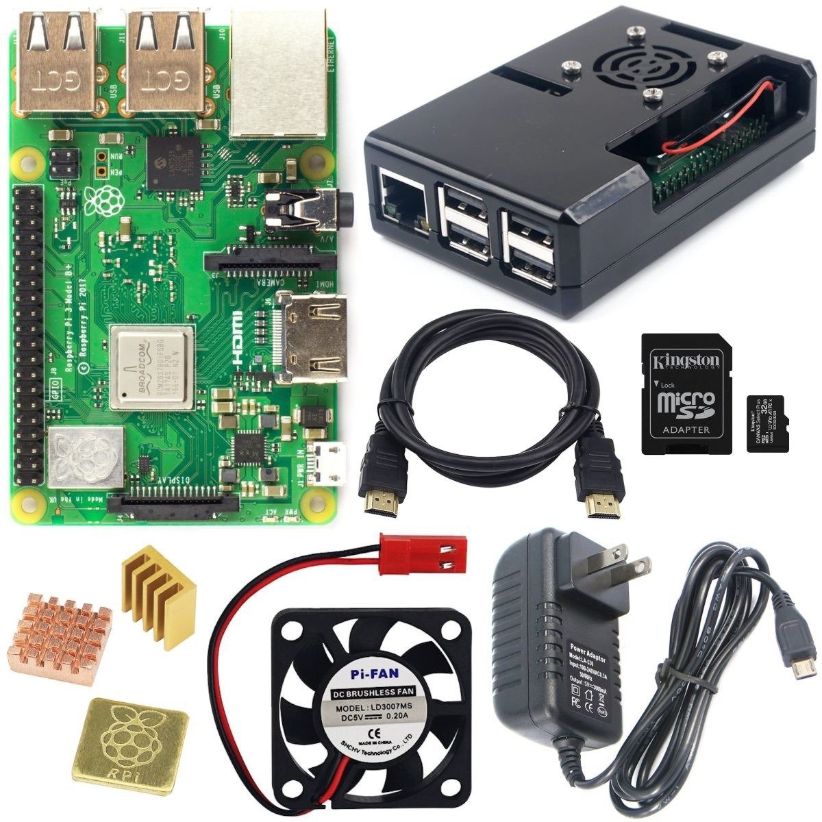Kit Raspberry PI 3B+ SD HDMI