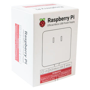Fuente Oficial Raspberry Pi 12.5W Micro USB (5.1V 2.5A) - Color Blanco