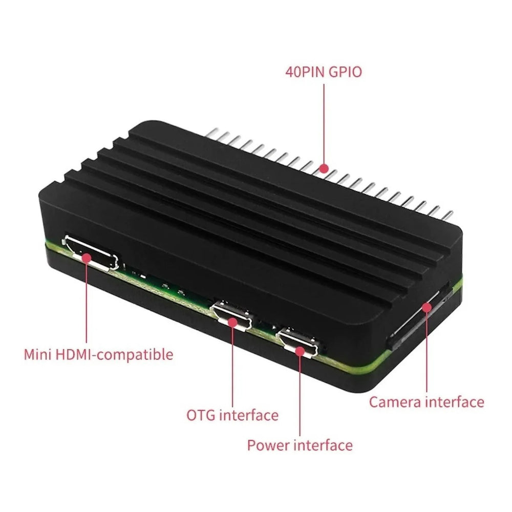 Carcasa Case Raspberry Pi Zero 2 W Disipador Aluminio Pi Kit – Microbot ...